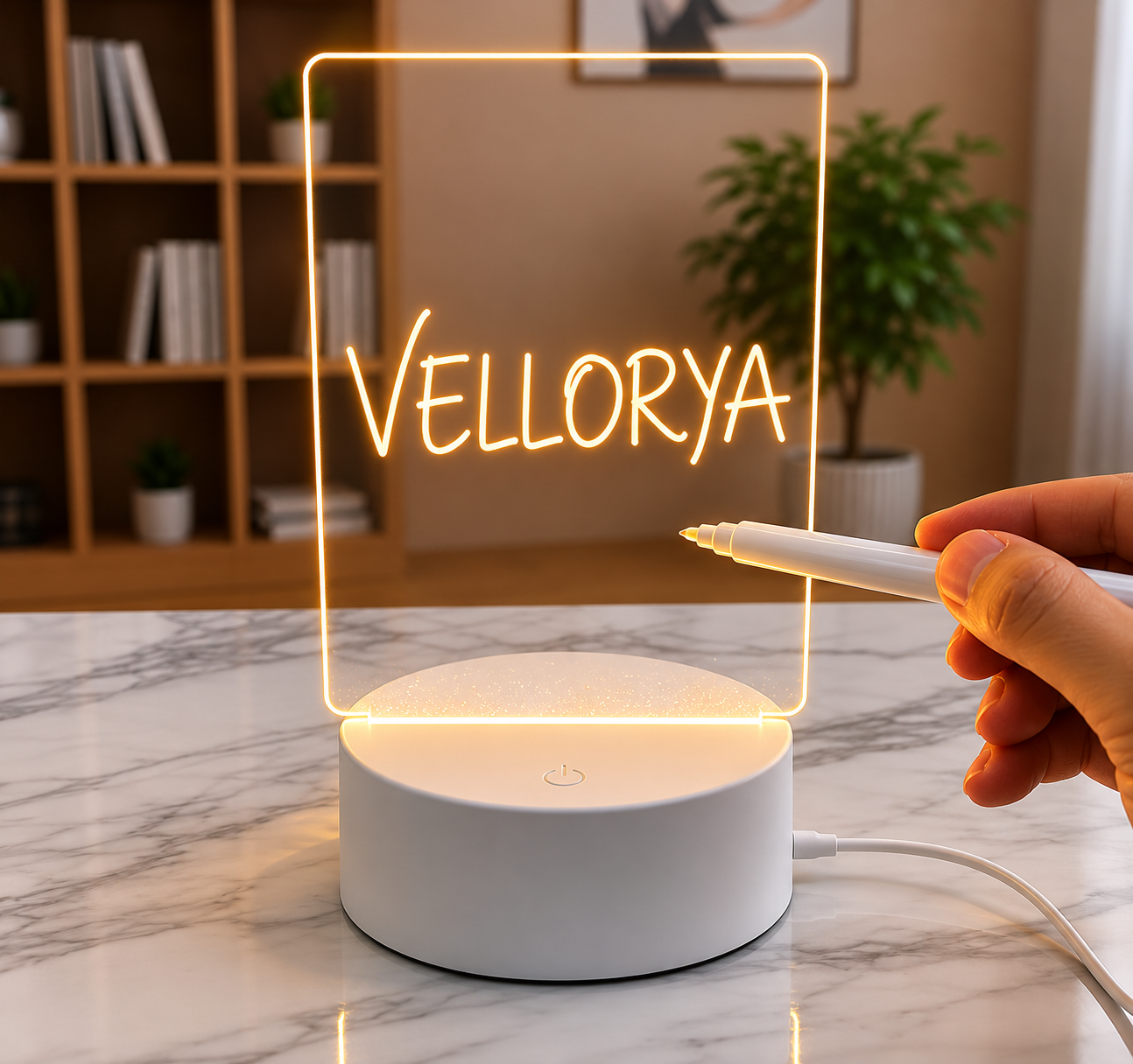 Lampe message personnalisable