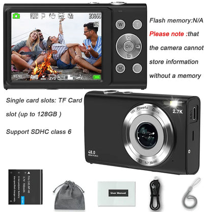 Caméra 4K Ultra HD 48MP – Autofocus Intelligent