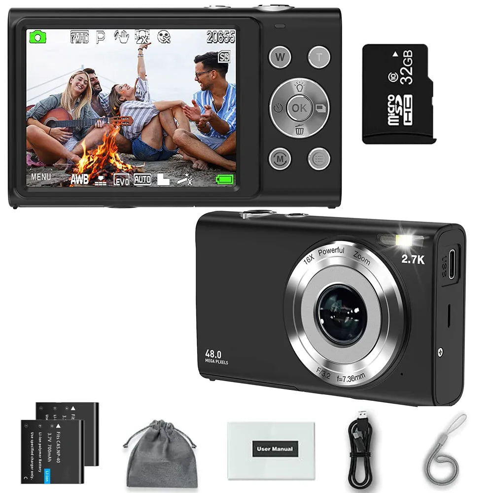 Caméra 4K Ultra HD 48MP – Autofocus Intelligent