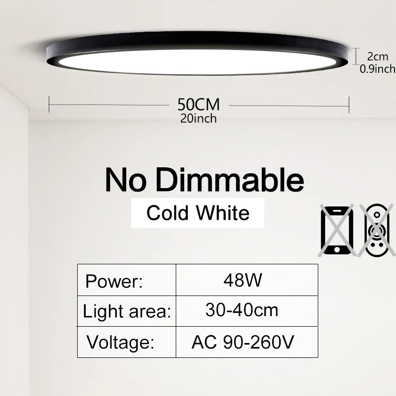 Plafonnier LED Connecté 50 cm —  Réglable