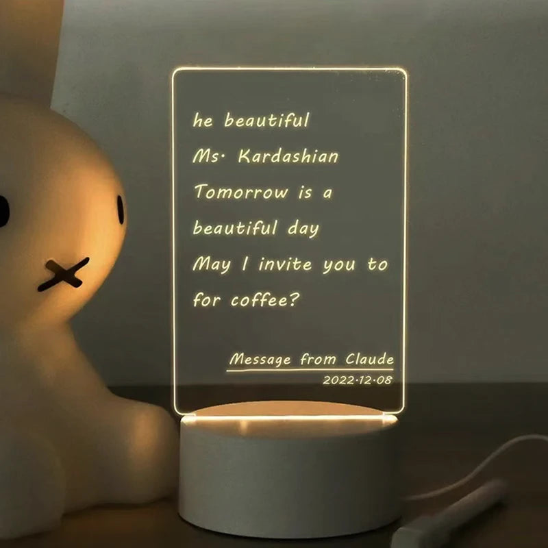 Lampe Message LED Personnalisable