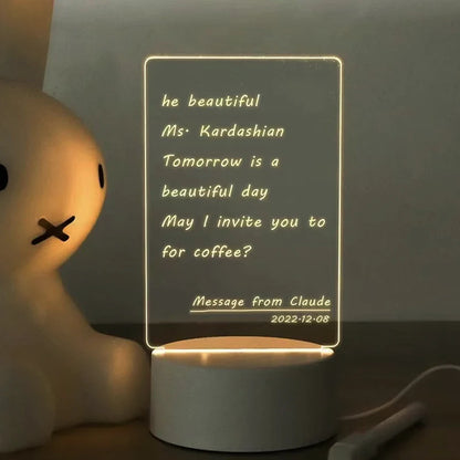 Lampe Message LED Personnalisable