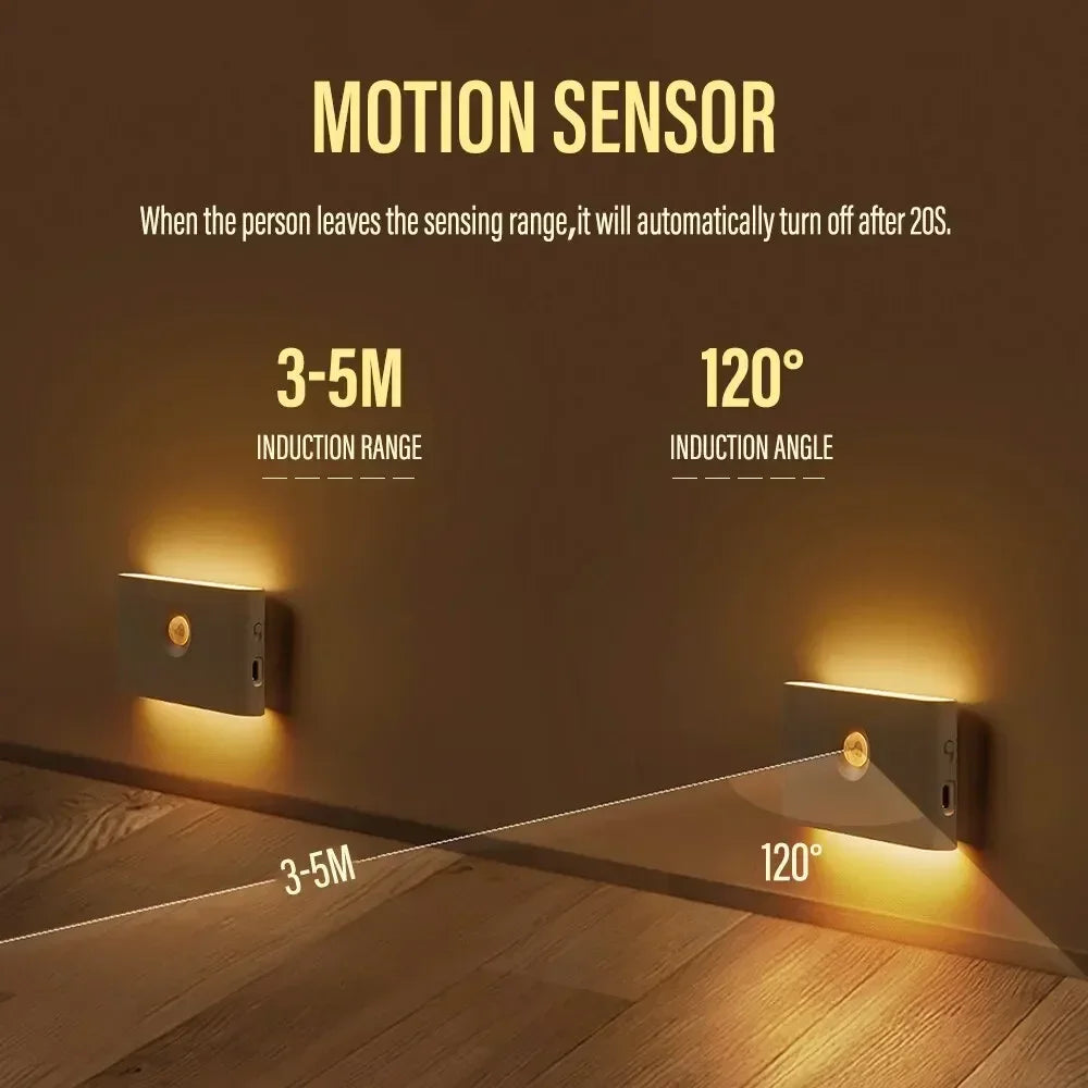 Veilleuse LED - Détecteur de Mouvement Rechargeable