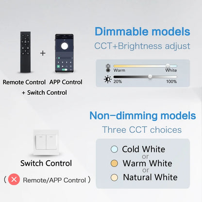 Plafonnier LED Connecté 50 cm —  Réglable