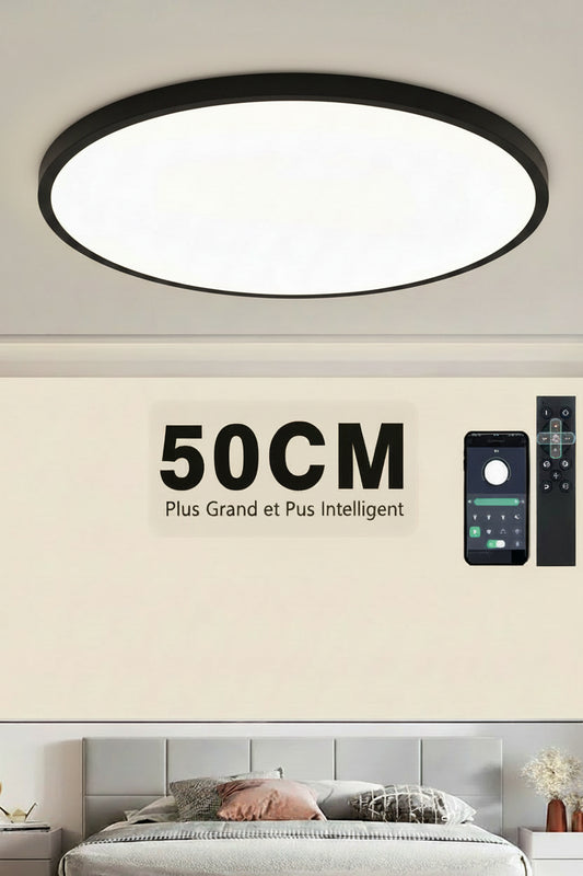 Plafonnier LED Connecté 50 cm —  Blanc Chaud