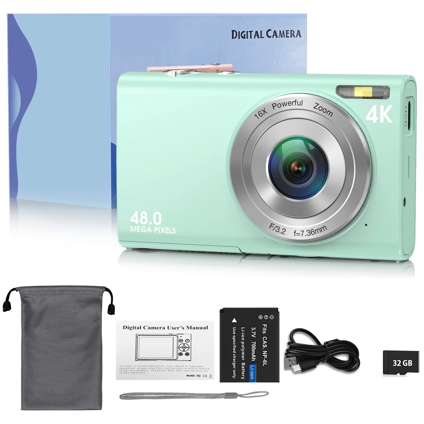 Caméra 4K Ultra HD 48MP – Autofocus Intelligent