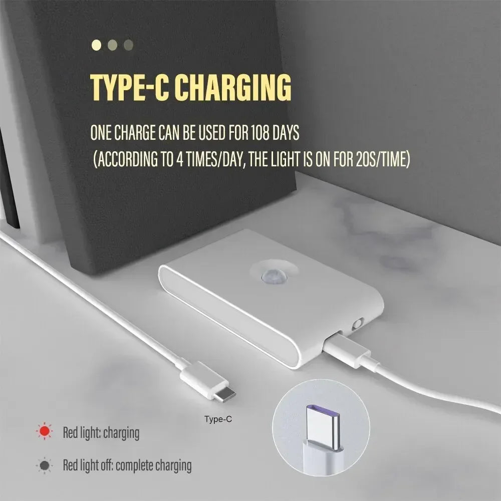 Veilleuse LED - Détecteur de Mouvement Rechargeable
