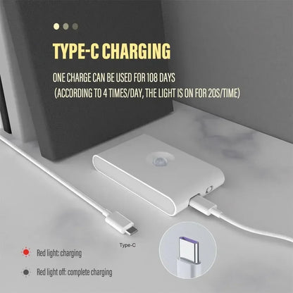Veilleuse LED - Détecteur de Mouvement Rechargeable