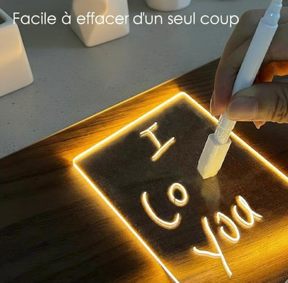 Lampe message personnalisable