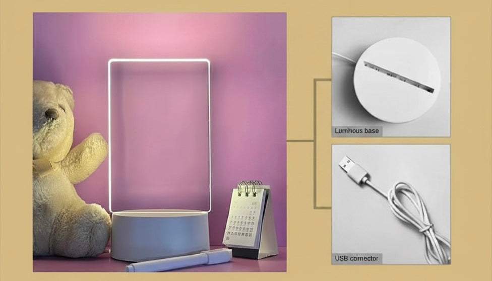 Lampe message personnalisable